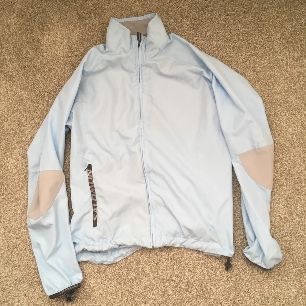 Salomon Ski Windbreaker Jacket Baby Blue Size S